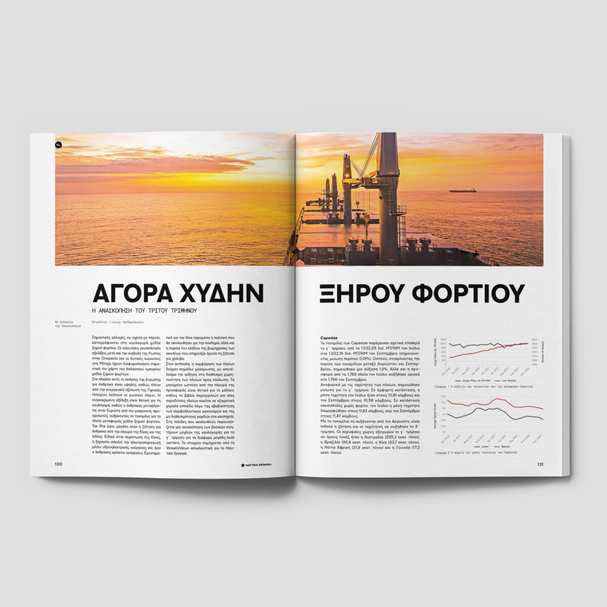 Ναυτικά Χρονικά Νοέμβριος 2022 Αγορά χύδην